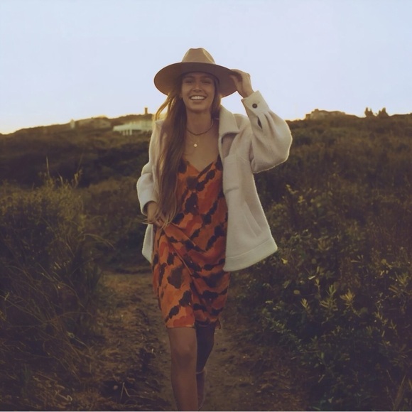 Anthropologie Orange and Black Maxi Dress - Picture 2 of 14